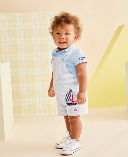 Sailboat Woven Shortall Set