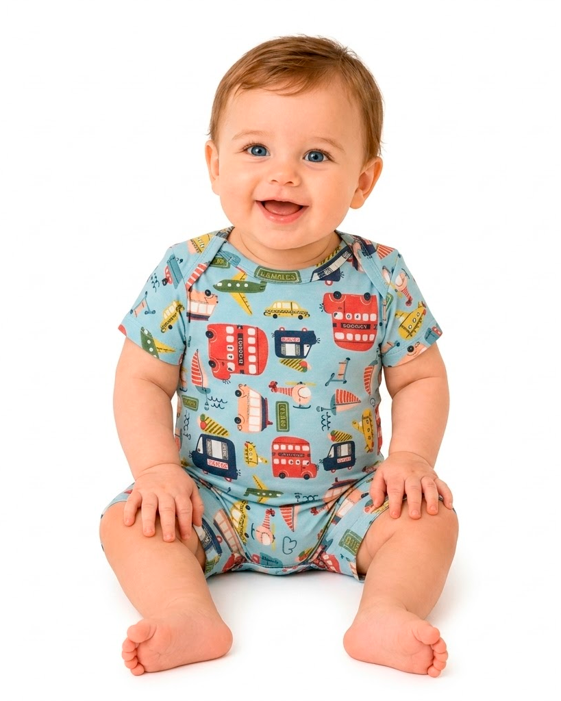 Transportation Romper PEEK A BOO