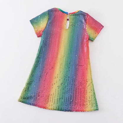 Rainbow Sequins Dress