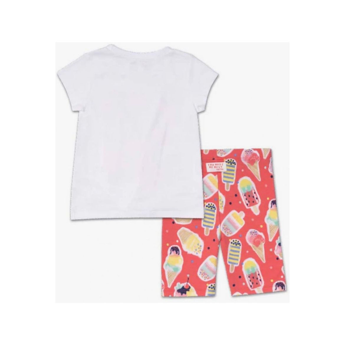 White and red knitted set for girl Really Sweet PEEK A BOO