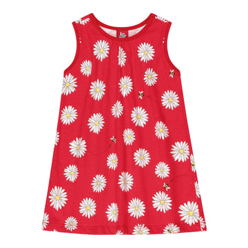 Flower Red Dress PEEK A BOO
