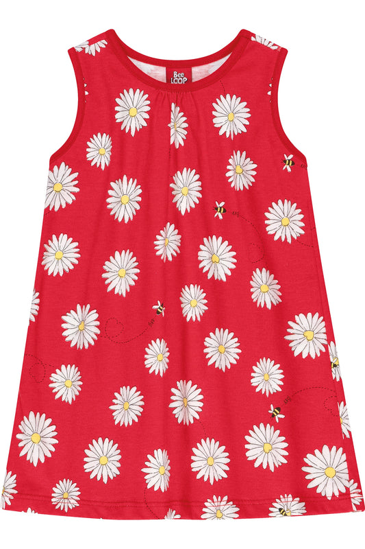 Flower Red Dress