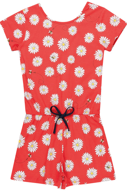 Red Flowers Jumpsuit