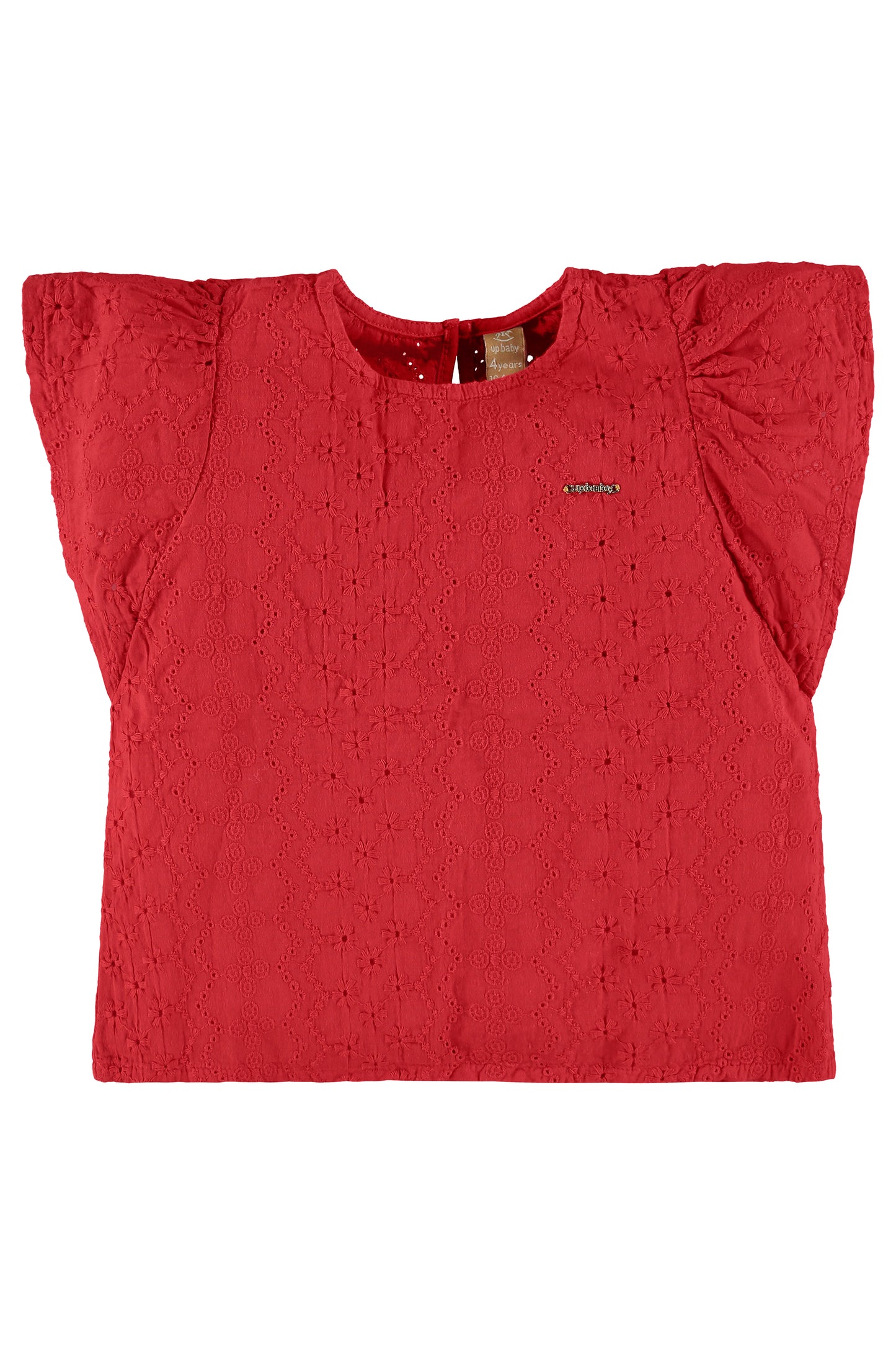 red laise shirt