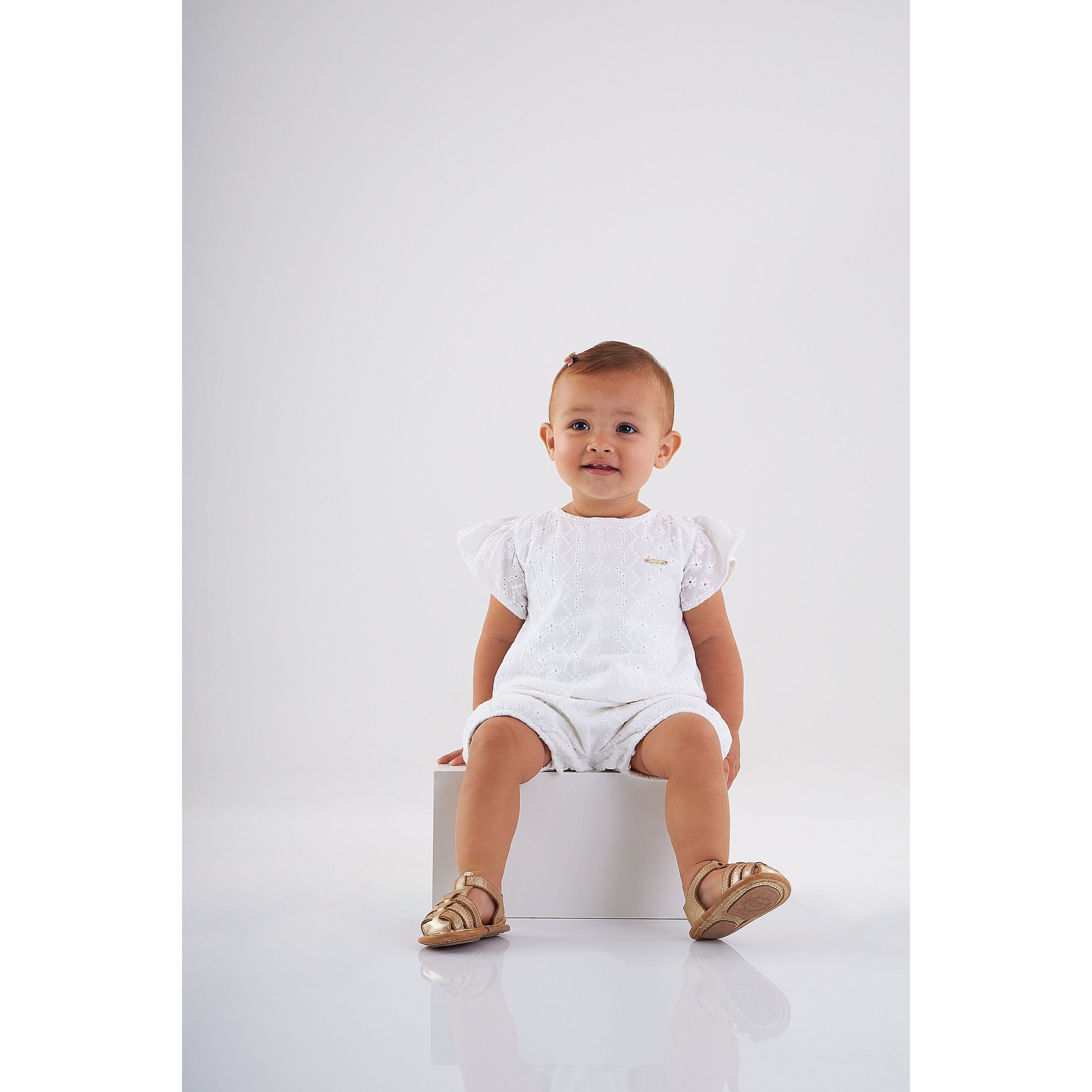 Red Laise Romper PEEK A BOO