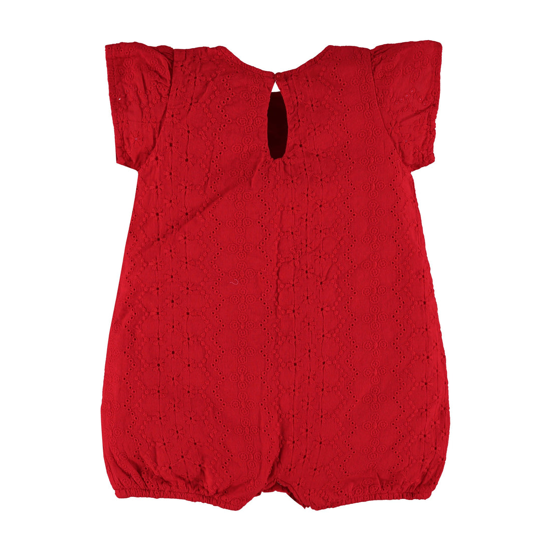Red Laise Romper PEEK A BOO