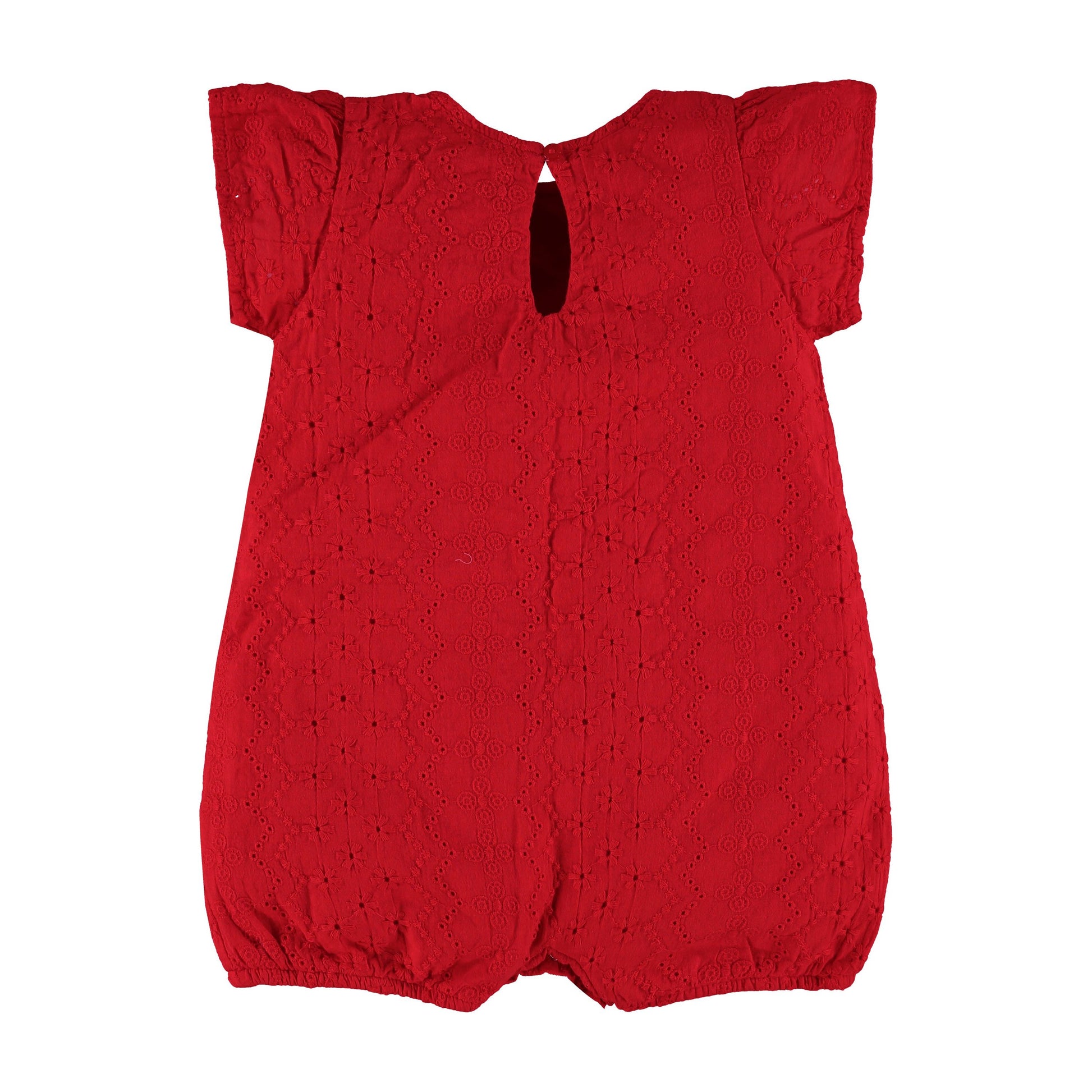 Red Laise Romper PEEK A BOO