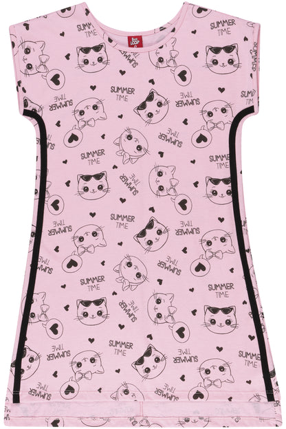 Pinky Cats Dress