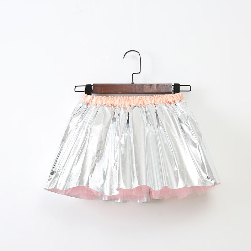 Girl Gilded Rainbow Skirt Party PEEK A BOO