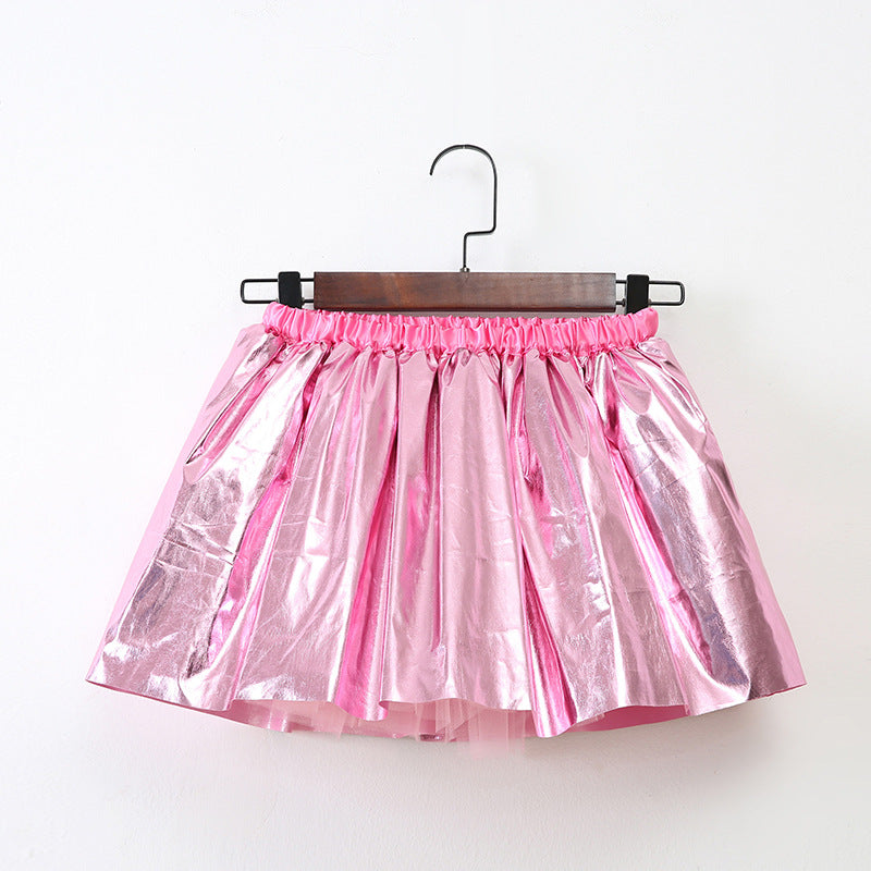 Girl Gilded Rainbow Skirt Party PEEK A BOO