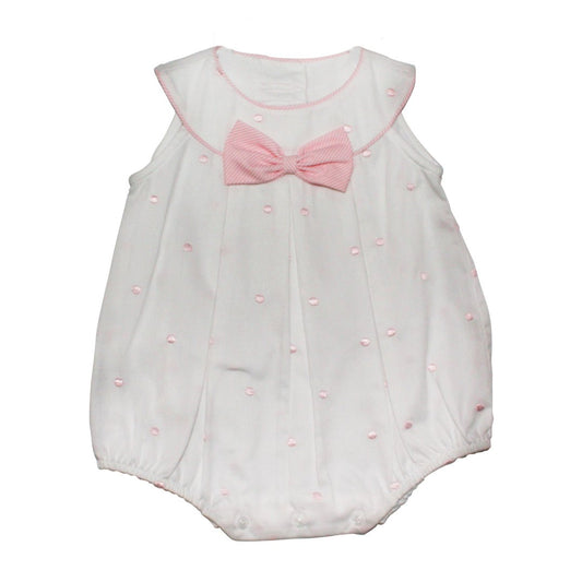 Karela Pink Polka Romper