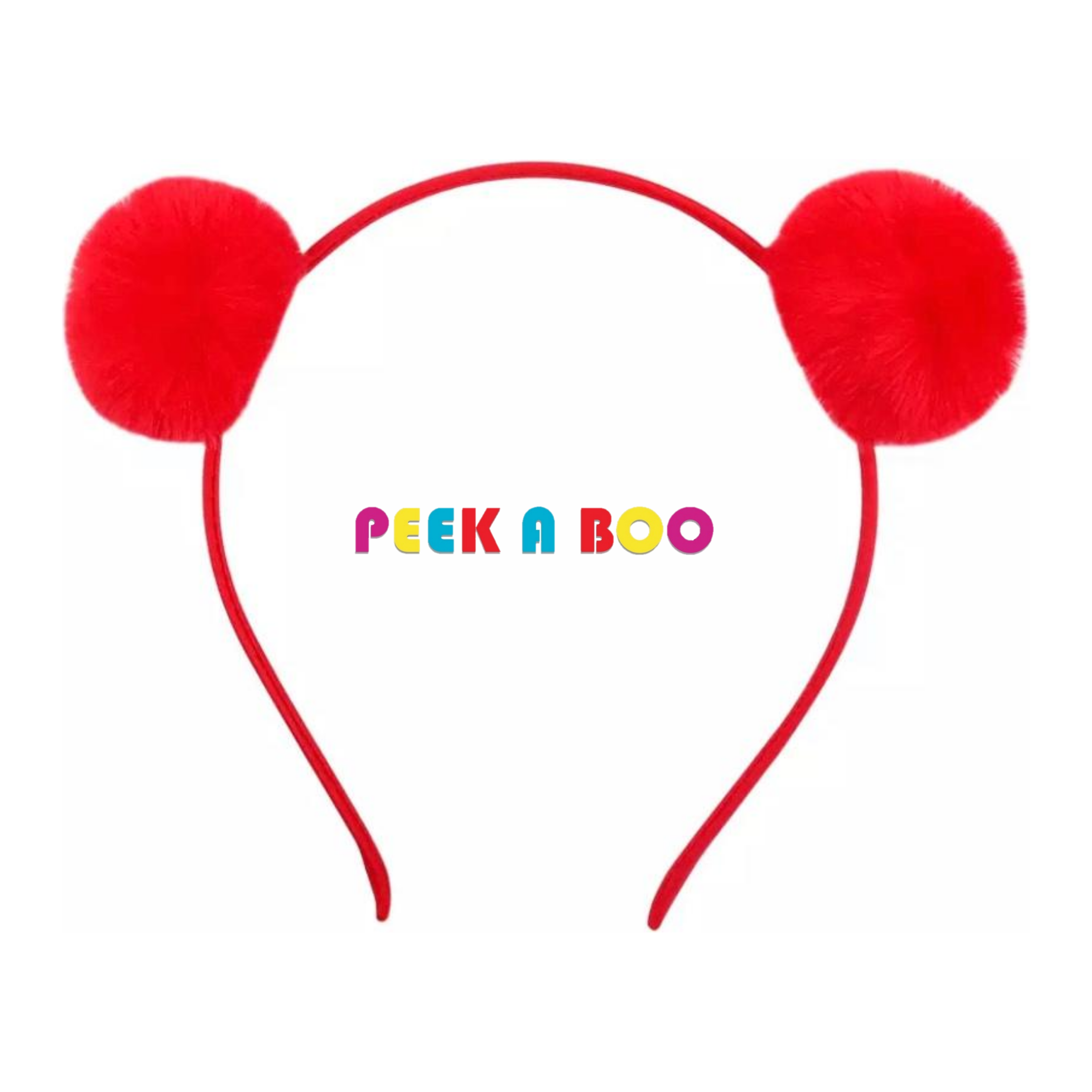 Small Pom Pom Headband PEEK A BOO