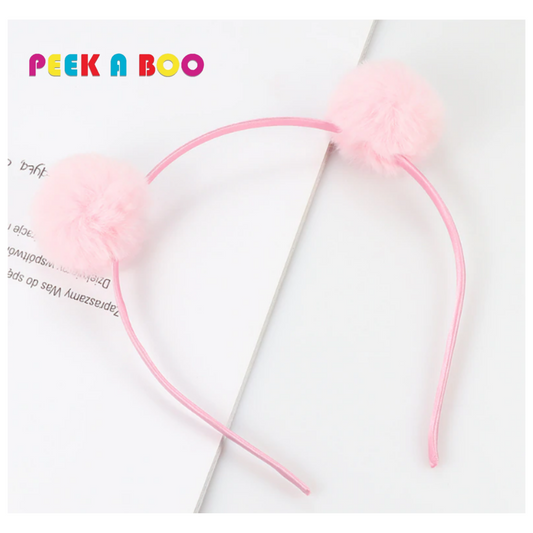 Small Pom Pom Headband