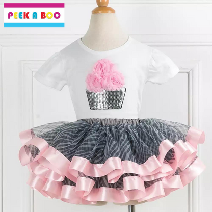 Zebra Print Sequin TuTu