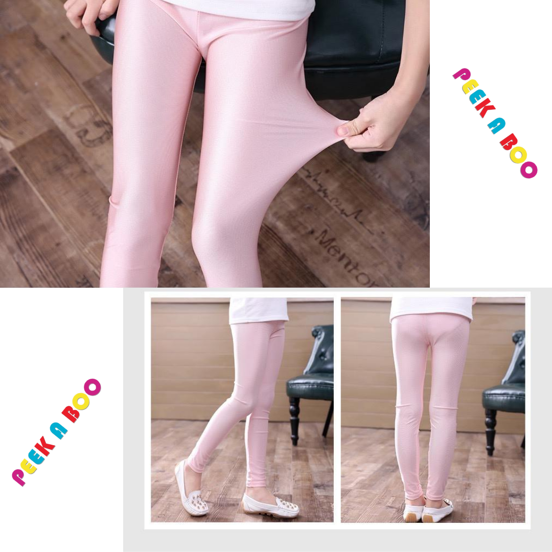 Satin Leggings PEEK A BOO