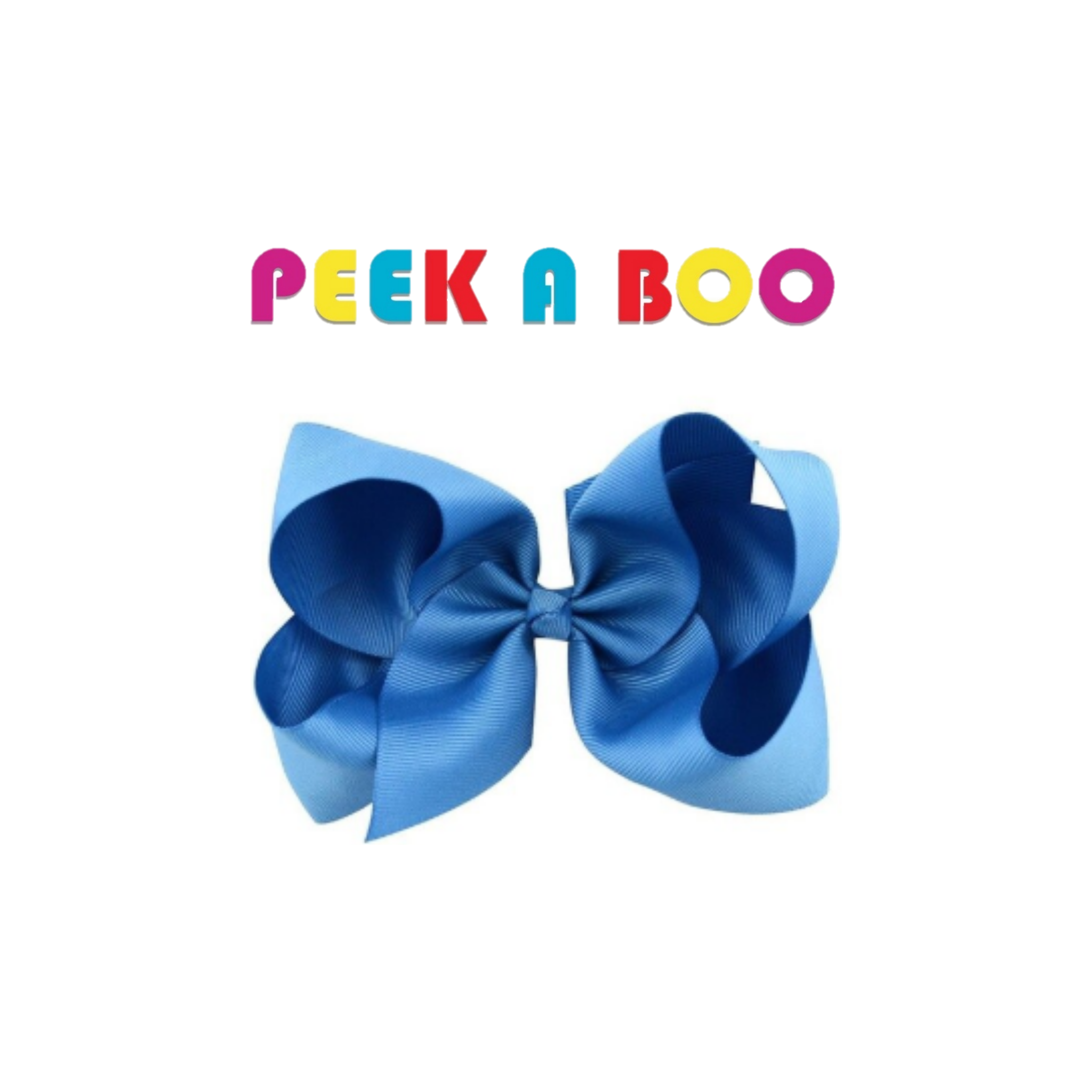 Large Hair Bows 6 inches PEEK A BOO