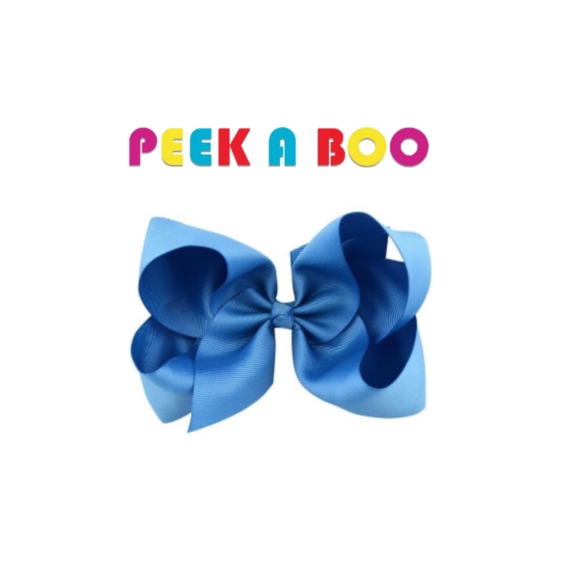 Large Hair Bows 6 inches PEEK A BOO