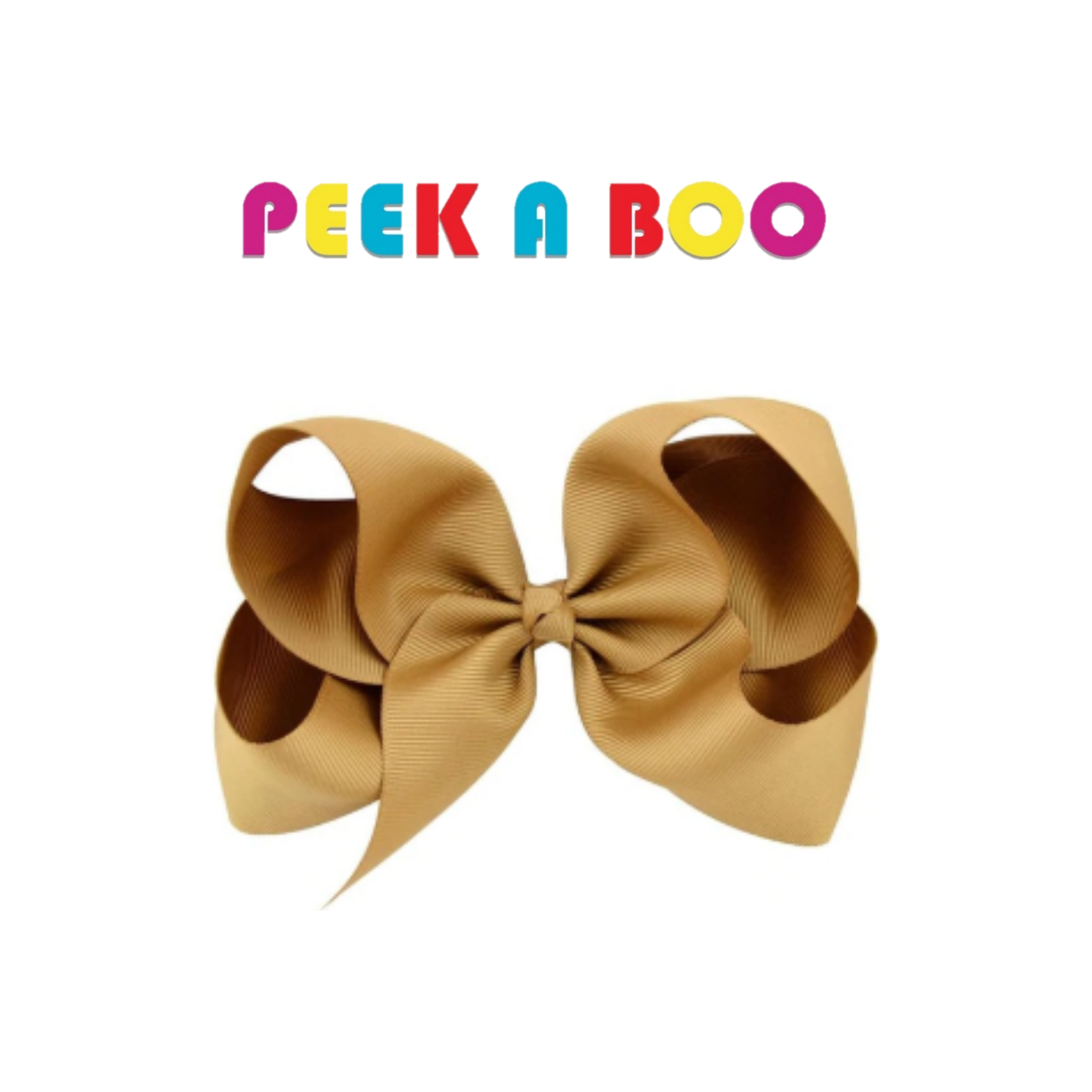 Large Hair Bows 6 inches PEEK A BOO
