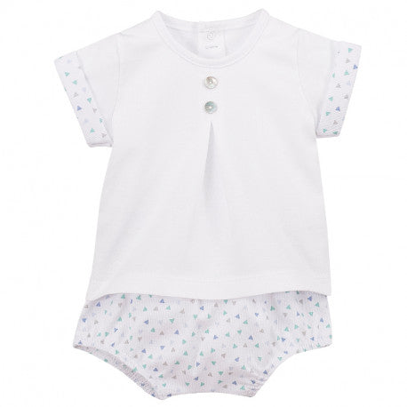 BOYS T-SHIRT AND PRINTED JAM PANTS PEEK A BOO