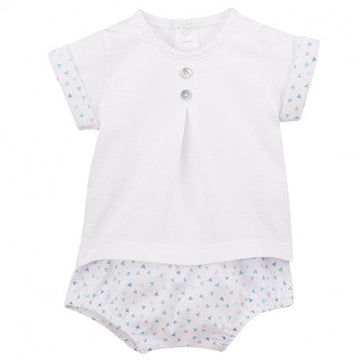 BOYS T-SHIRT AND PRINTED JAM PANTS PEEK A BOO