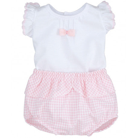 GIRLS T-SHIRT AND KNICKERS PEEK A BOO