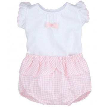 GIRLS T-SHIRT AND KNICKERS PEEK A BOO