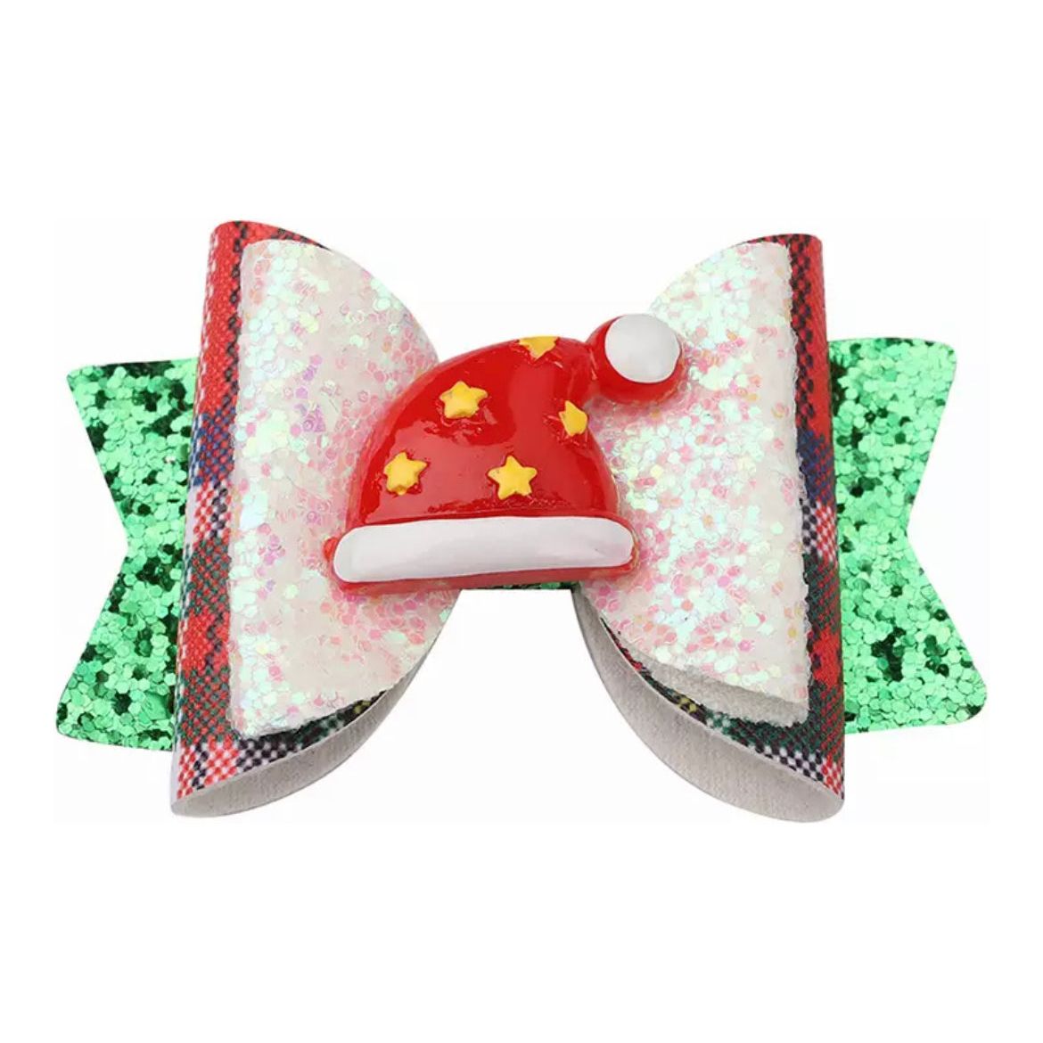 Christmas Hair Glitter Bows PEEK A BOO