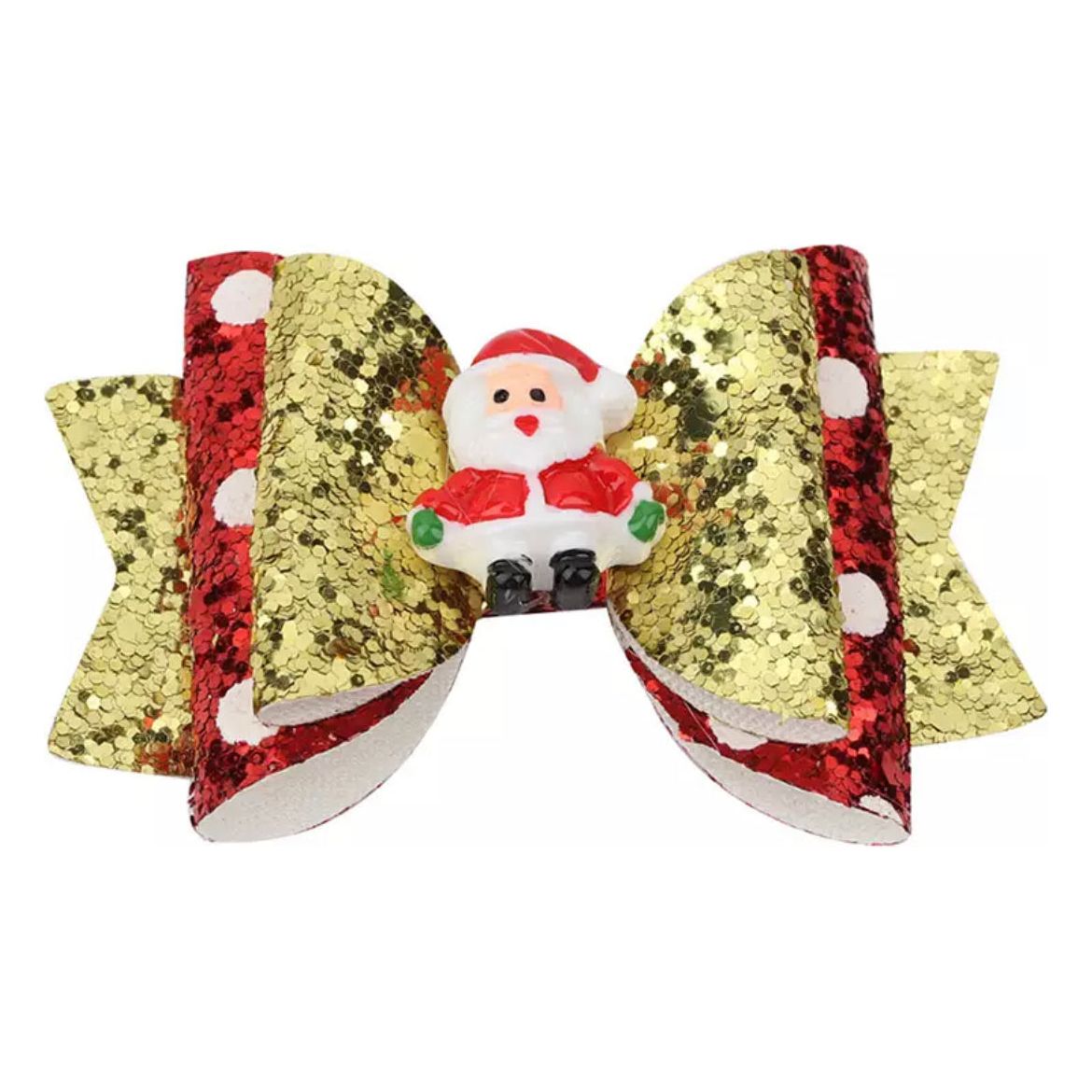 Christmas Hair Glitter Bows PEEK A BOO