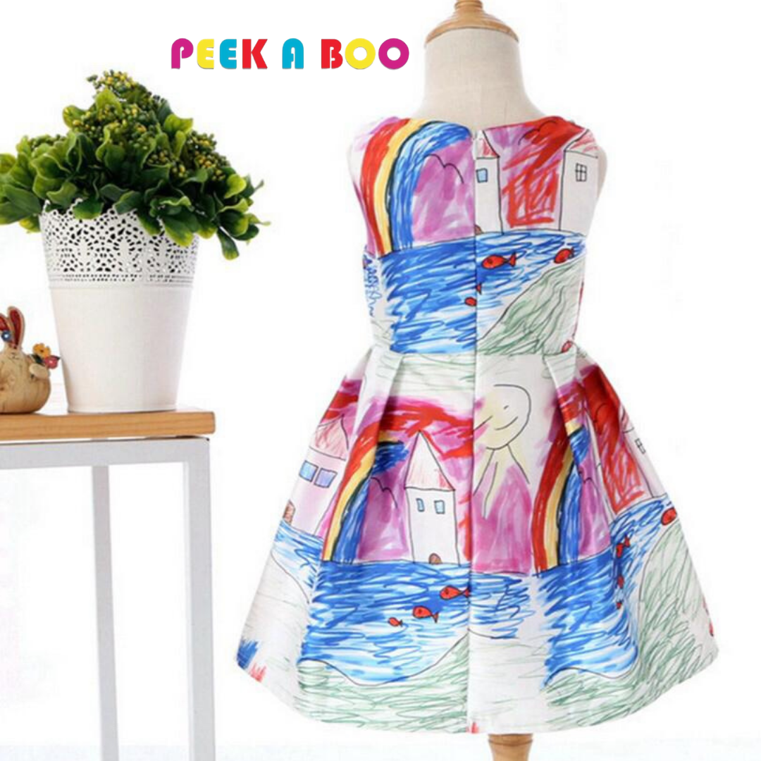 kids art dress