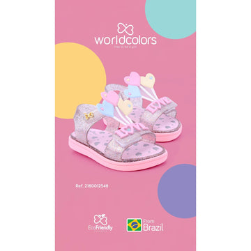 LOVE Silver Heart Sandals PEEK A BOO