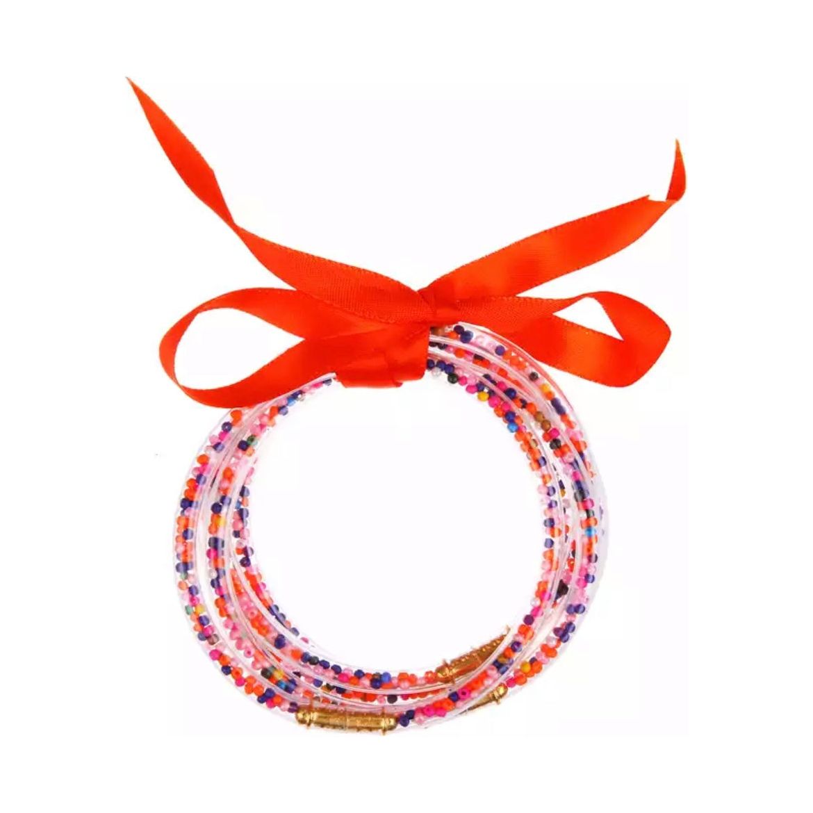 Ribbon Multicolor Beads Color Bangles PEEK A BOO
