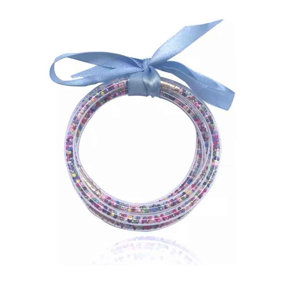 Ribbon Multicolor Beads Color Bangles PEEK A BOO