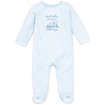 Thank Heaven for Little Boys Footed One-Piece PEEK A BOO