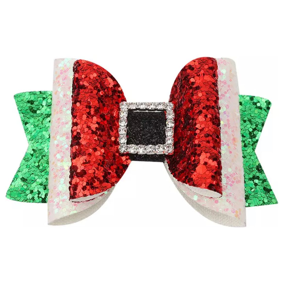Christmas Hair Glitter Bows PEEK A BOO