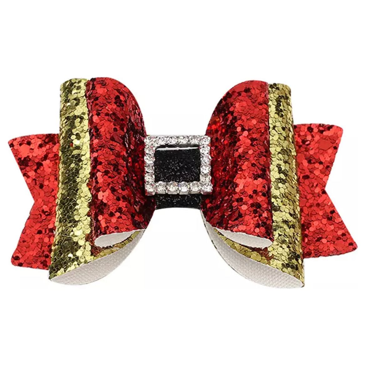 Christmas Hair Glitter Bows PEEK A BOO