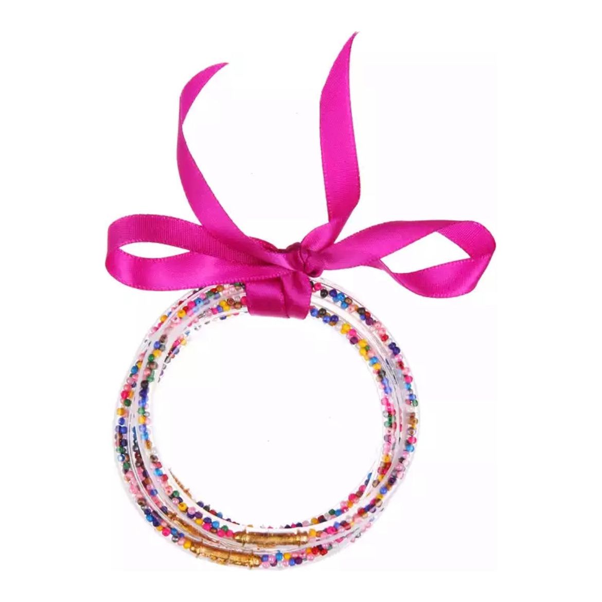 Ribbon Multicolor Beads Color Bangles PEEK A BOO