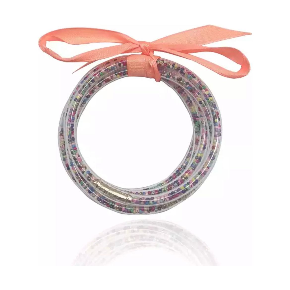 Ribbon Multicolor Beads Color Bangles PEEK A BOO