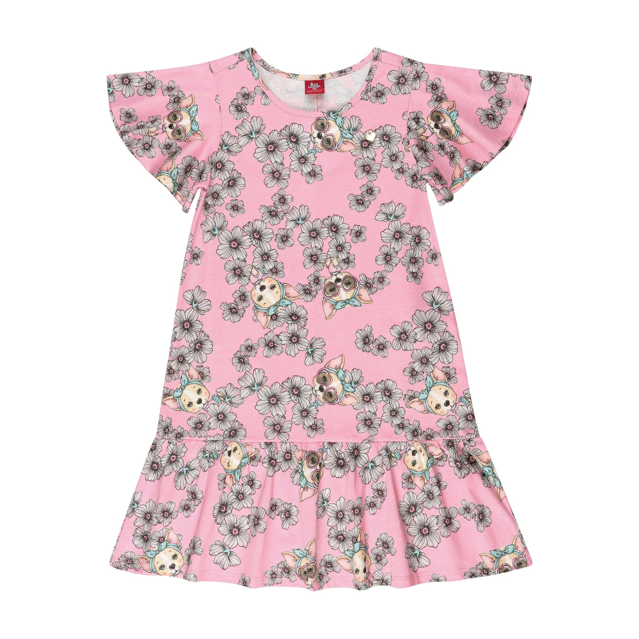 Floral Dog Dress PEEK A BOO