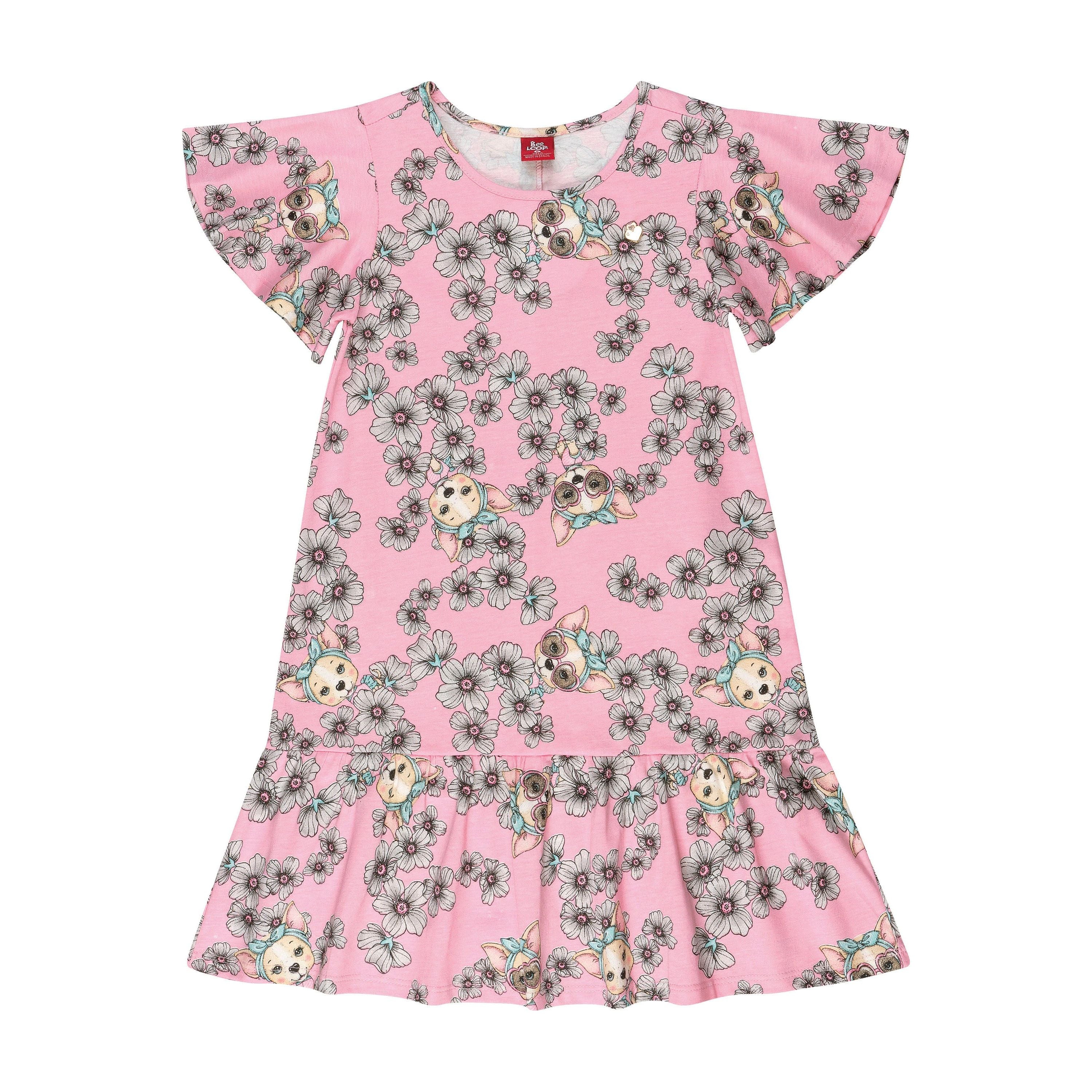 Floral Dog Dress PEEK A BOO