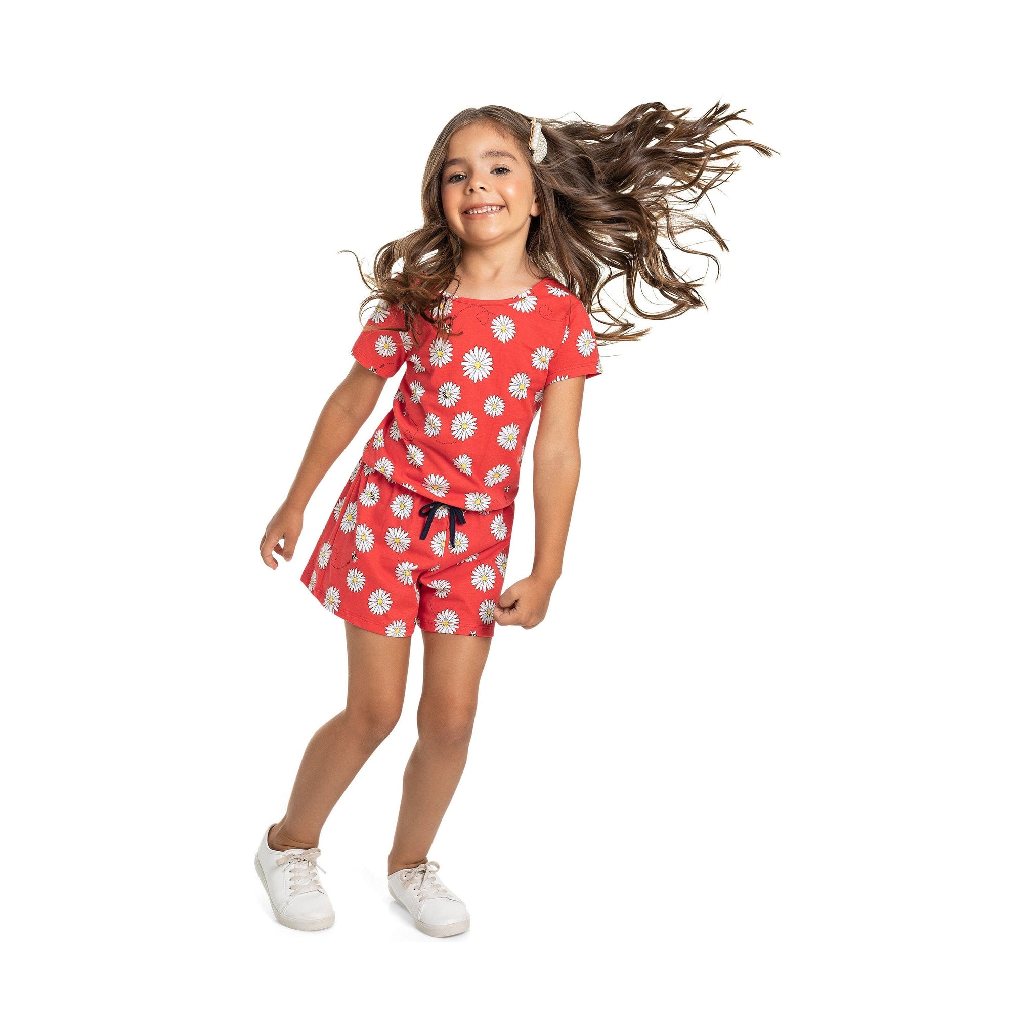 Red Flowers Jumpsuit PEEK A BOO