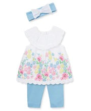 Floral Border Woven Infant Tunic Set