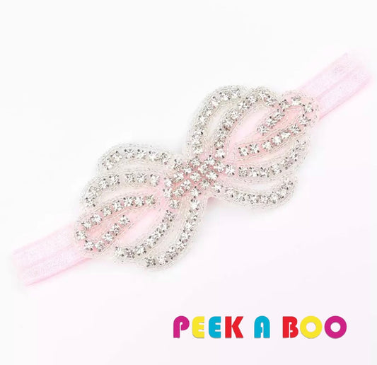 Rhinestone Bow Headband