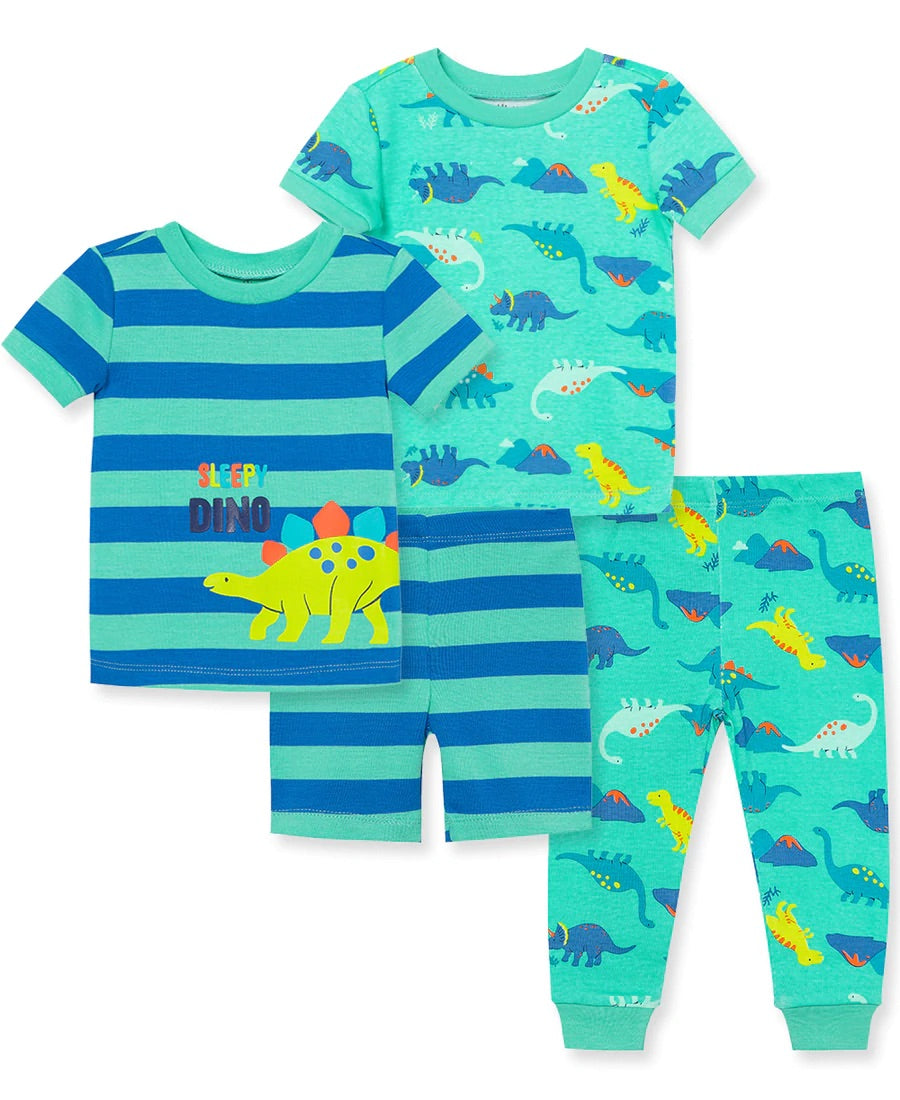 Dino Toddler 4-Piece Pajama Set – PEEK A BOO