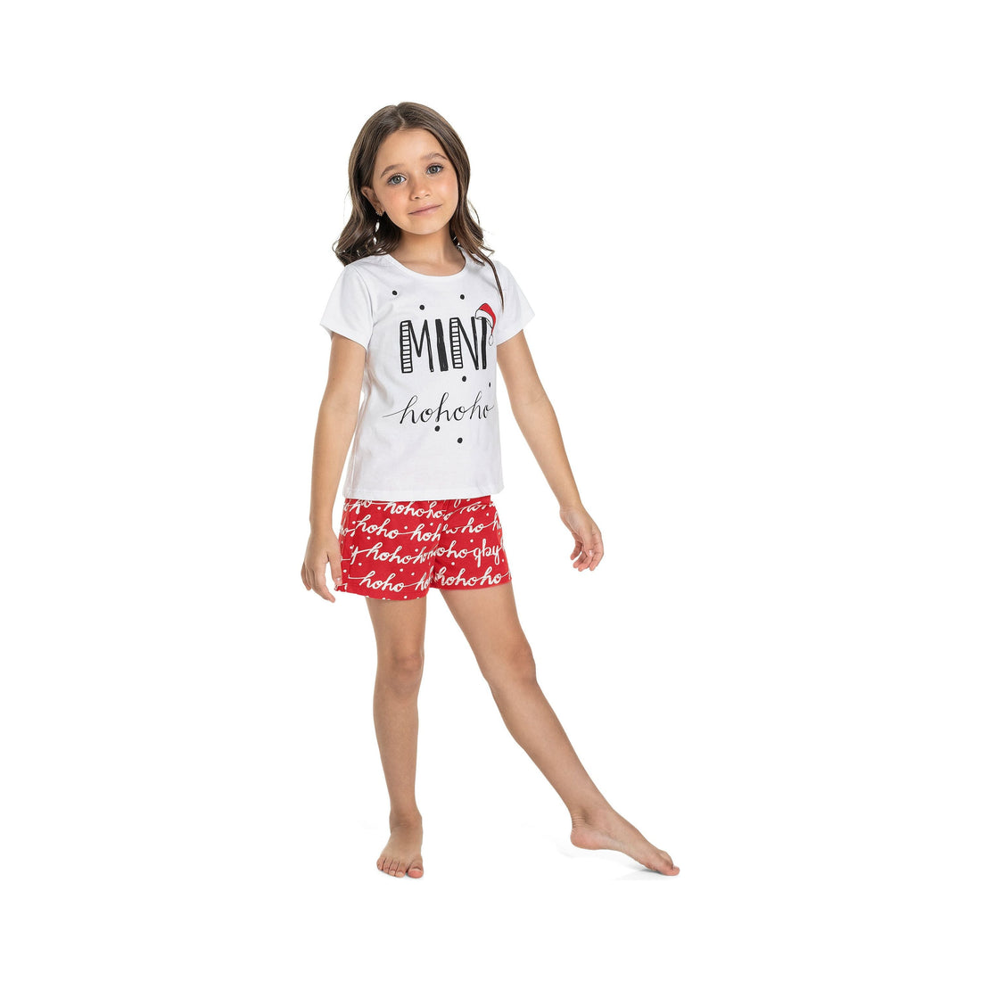 Girls Mini Christmas Matching Pajamas PEEK A BOO