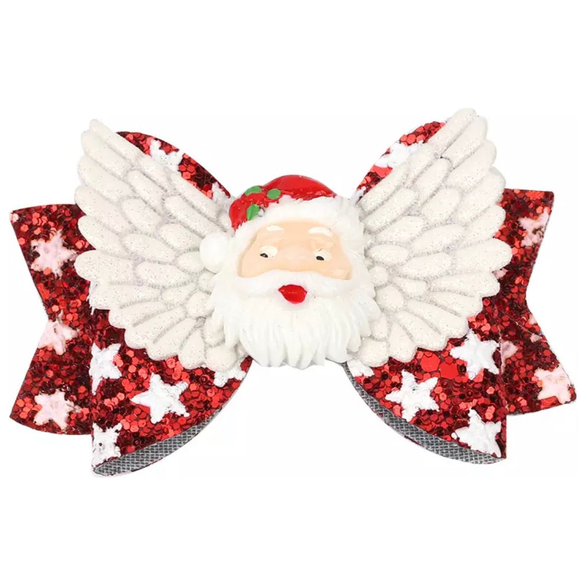 Christmas Hair Glitter Bows PEEK A BOO