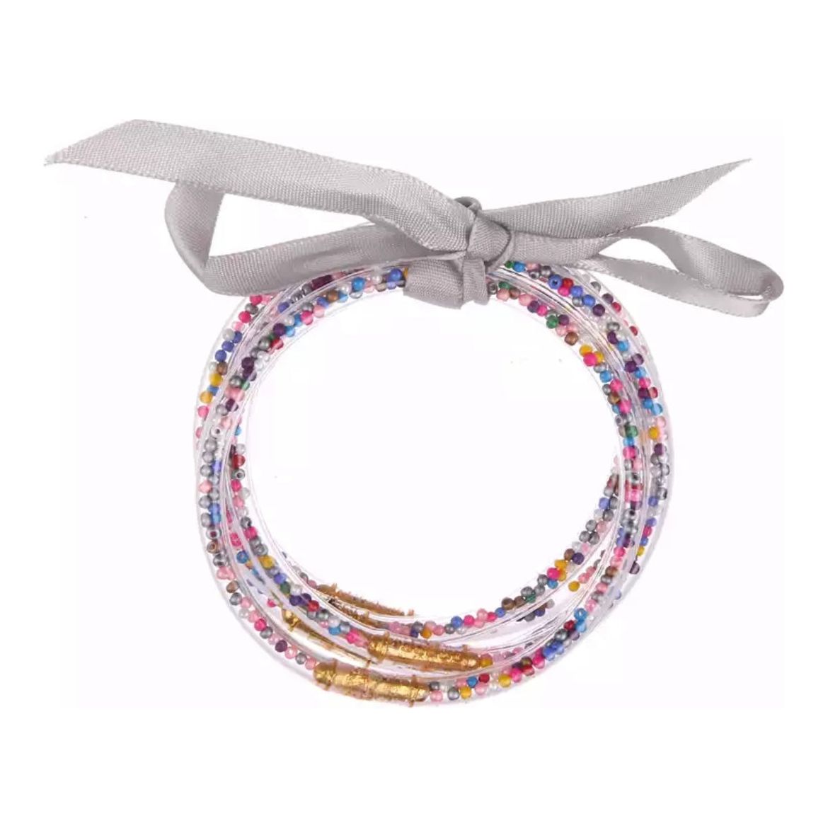 Ribbon Multicolor Beads Color Bangles PEEK A BOO