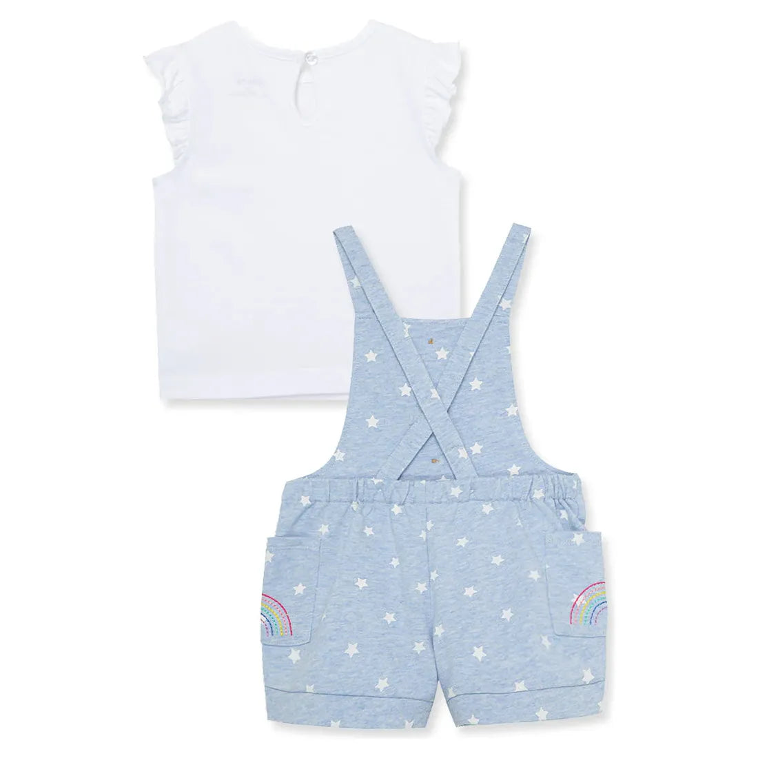 Rainbow Toddler Overall Set