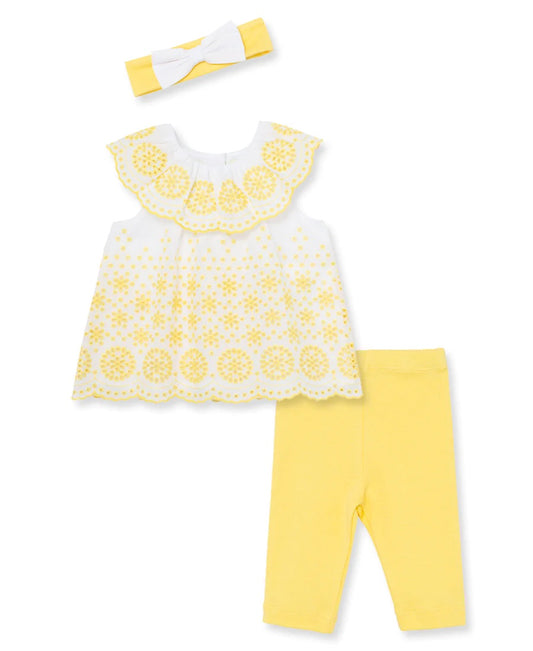 Sunny Eyelet Woven Infant Tunic Set