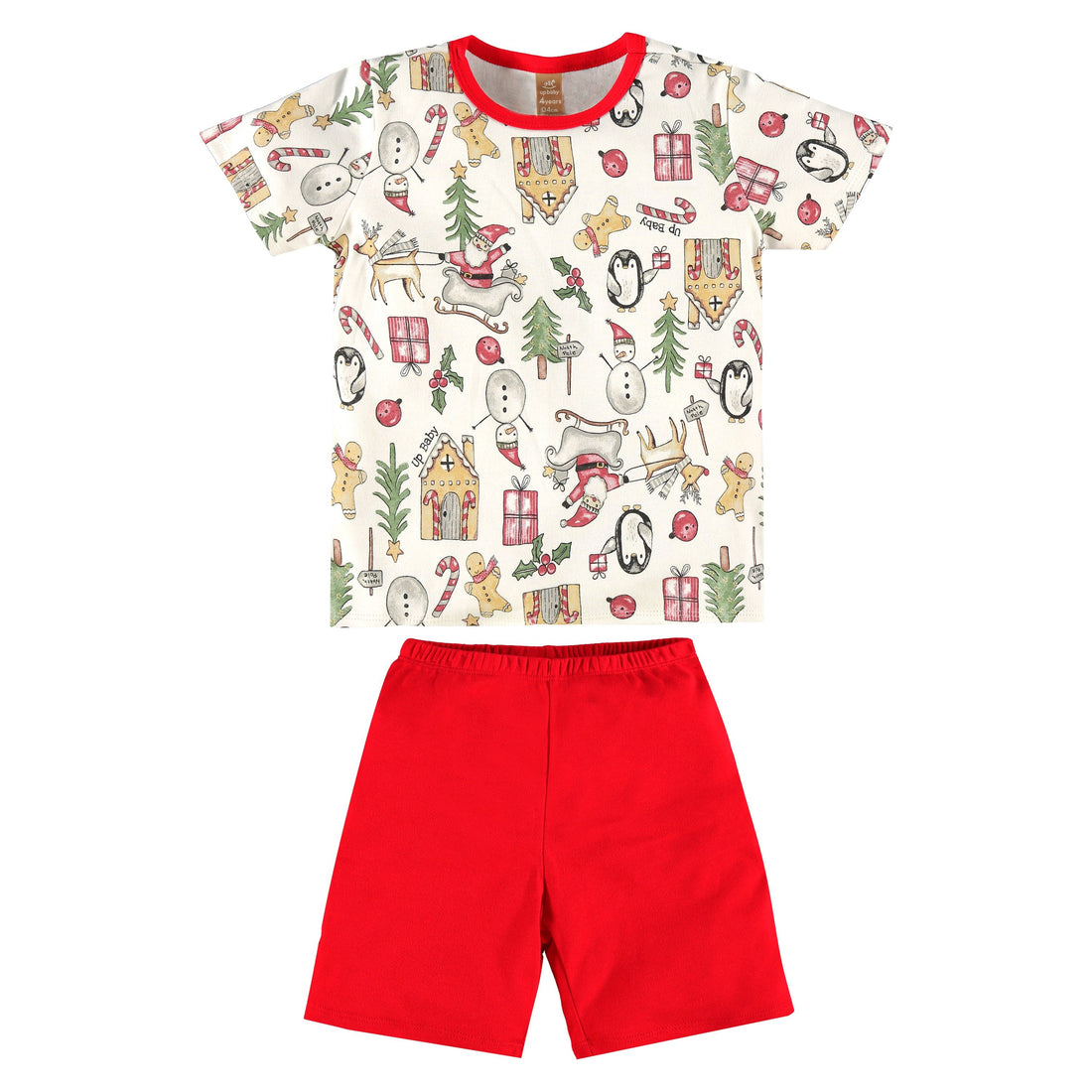 Boys Christmas Pajama Short Set PEEK A BOO