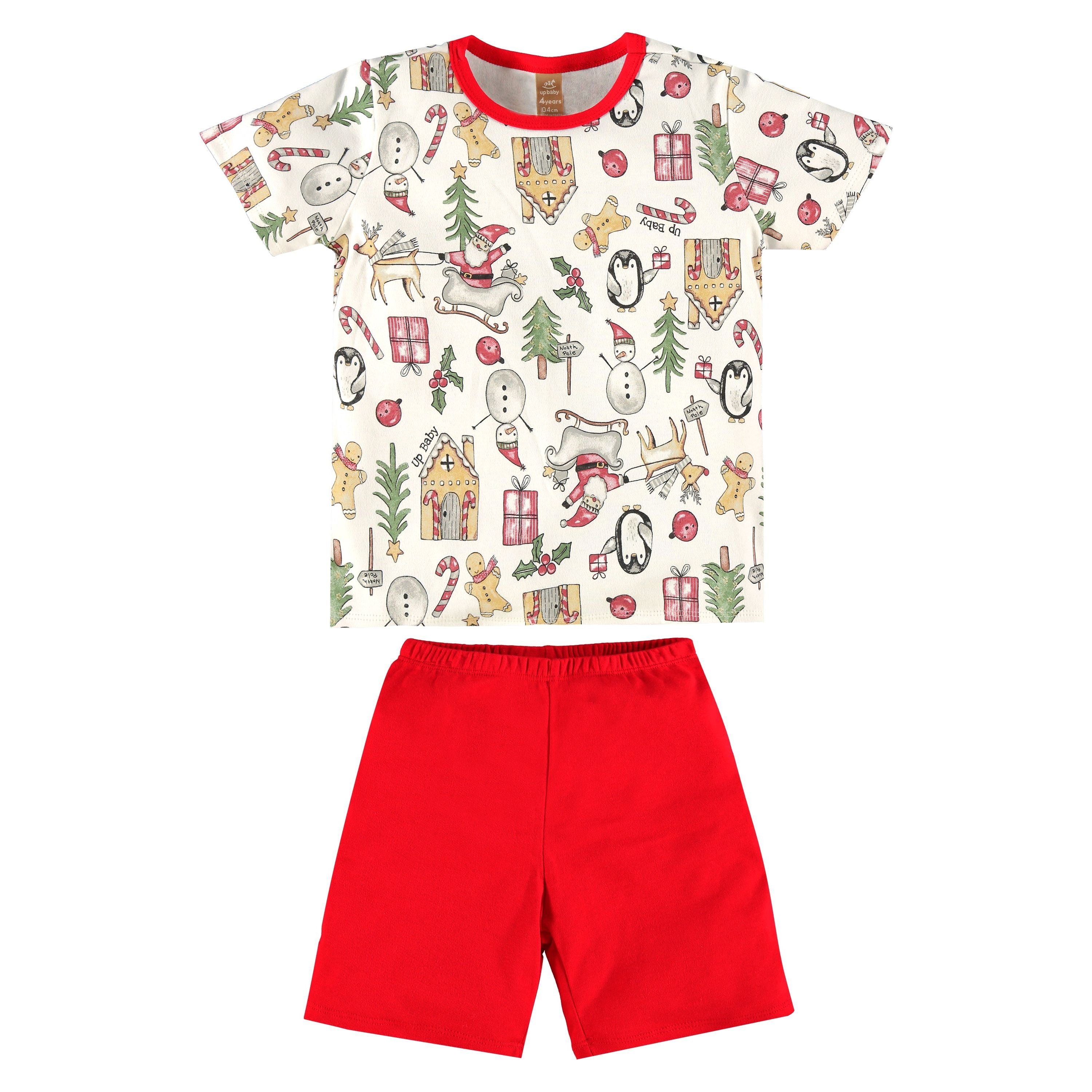 Boys Christmas Pajama Short Set PEEK A BOO